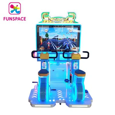 Аркадна детска състезателна игра Машина за велосипедни игри